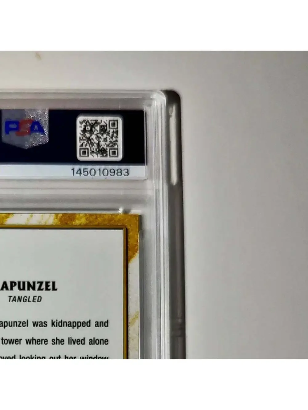 Rapunzel 2025 Topps Shiny Disney Wonder #S-16 Card Tangled PSA 9